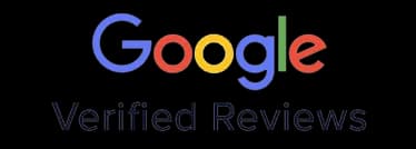 Google logo with 5 stars underneath